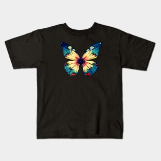 Tie-Dye Butterfly Kids T-Shirt